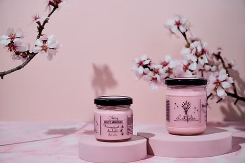 Cherry Body Mousse - Мус за тяло с череша и блестящи частици 230мл